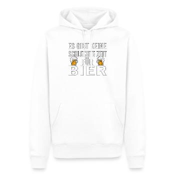 Vatertag Himmelfahrt Bier Nachbar Nachbarn Saufen - Männer Premium Bio Hoodie - Weiß - Vorne - Nico (187cm)
