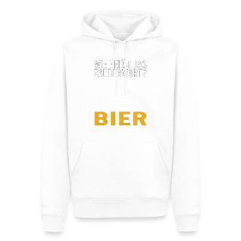 Vatertag Himmelfahrt Bier Nachbar Nachbarn Saufen - Männer Premium Bio Hoodie - Weiß - Vorne - Nico (187cm)
