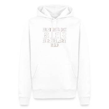 Vatertag Himmelfahrt Bier Nachbar Nachbarn Saufen - Männer Premium Bio Hoodie - Weiß - Vorne - Nico (187cm)