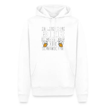 Vatertag Himmelfahrt Bier Nachbar Nachbarn Saufen - Männer Premium Bio Hoodie - Weiß - Vorne - Nico (187cm)