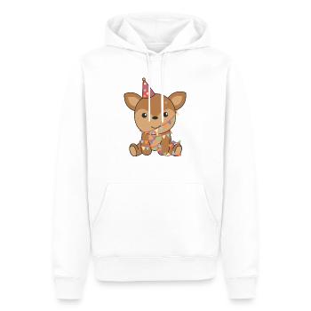 Reh zum Geburtstag für Kinder ein Geburtstags - Männer Premium Bio Hoodie - Weiß - Vorne - Nico (187cm)