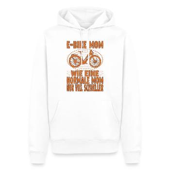 Elektrofahrrad Mama Pedelec EBike Mutter E-Bike - Männer Premium Bio Hoodie - Weiß - Vorne - Nico (187cm)