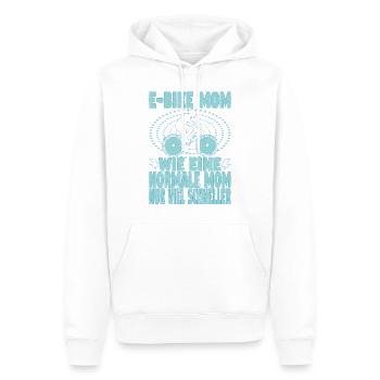Elektrofahrrad Mama Pedelec EBike Mutter E-Bike - Männer Premium Bio Hoodie - Weiß - Vorne - Nico (187cm)