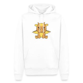 Dragon Animaux mignons pour enfants Manga Dragon - Sweat à capuche Premium bio Homme - blanc - Devant - Nico (187cm)