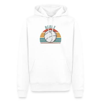 Boule Boccia Kugelsport Petanque Kugeln Spiel - Männer Premium Bio Hoodie - Weiß - Vorne - Nico (187cm)