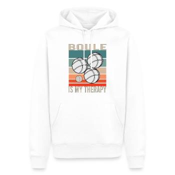 Boule Boccia Kugelsport Petanque Kugeln Spiel - Männer Premium Bio Hoodie - Weiß - Vorne - Nico (187cm)