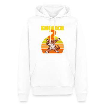 2 Geburtstag Löwe Tiger witzig 2 Jahre Junge - Männer Premium Bio Hoodie - Weiß - Vorne - Nico (187cm)