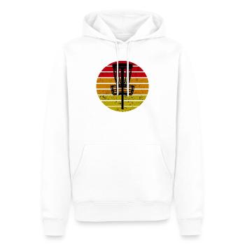 Disc Golf Discgolf Ultimate Discgolf Spieler Disc - Männer Premium Bio Hoodie - Weiß - Vorne - Nico (187cm)