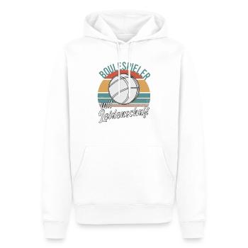Boule Boccia Kugelsport Petanque Kugeln Spiel - Männer Premium Bio Hoodie - Weiß - Vorne - Nico (187cm)
