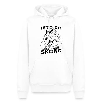 Let's Go Cross Country Skiing Ski Racing XC Skier - Männer Premium Bio Hoodie - Weiß - Vorne - Nico (187cm)
