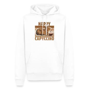 Capybara Capybara Coffee Cappybara Fans - Men’s Premium Organic Hoodie - white - Front - Nico (187cm)