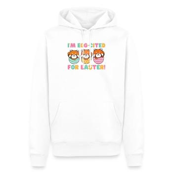 süße Roter Pandas zu Ostern mit Ostereiern Roter - Männer Premium Bio Hoodie - Weiß - Vorne - Nico (187cm)