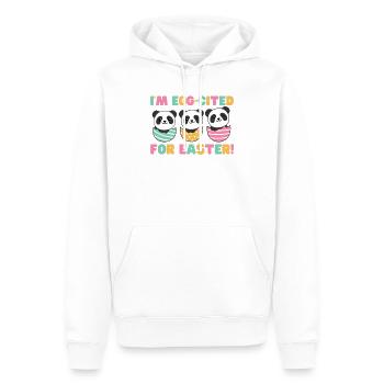 süße Pandas zu Ostern mit Ostereiern Panda - Männer Premium Bio Hoodie - Weiß - Vorne - Nico (187cm)