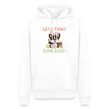 cute dogs for Easter Corgi - Men’s Premium Organic Hoodie - white - Front - Nico (187cm)