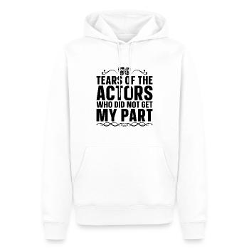 Les Larmes des acteurs Comédie dramatique musicale Acteur de théâtre - Sweat à capuche Premium bio Homme - blanc - Devant - Nico (187cm)