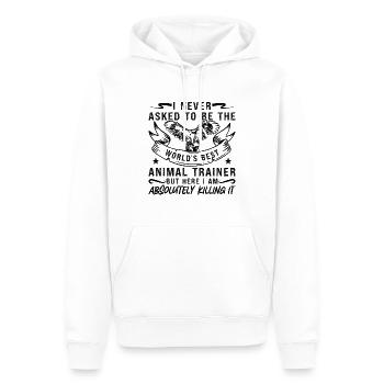 I Never Asked To Be Animal Rescue Animal Trainers - Männer Premium Bio Hoodie - Weiß - Vorne - Nico (187cm)