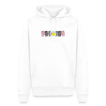 Queerplatonic Relationship Flag Pride LGBTQ Mignon - Sweat à capuche Premium bio Homme - blanc - Devant - Nico (187cm)