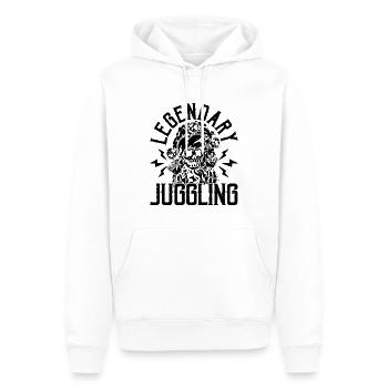 Personnel de cirque légendaire jongleur Clowns de cirque - Sweat à capuche Premium bio Homme - blanc - Devant - Nico (187cm)