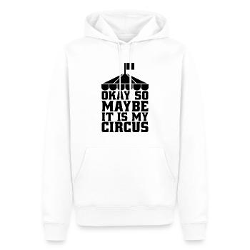 Okay So Maybe It Is Carnival Lover Circus Clowns - Men’s Premium Organic Hoodie - white - Front - Nico (187cm)