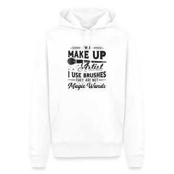 I'm A Makeup Artist I Use Cosmetic Make Up Artists - Männer Premium Bio Hoodie - Weiß - Vorne - Nico (187cm)