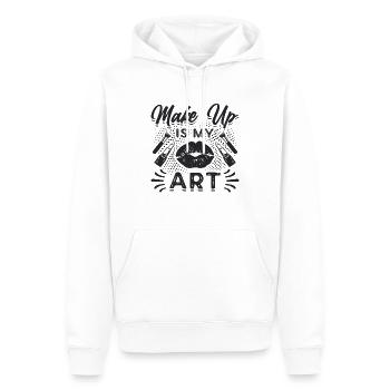 Make Up Is My Art Loves Cosmetics Makeup Artists - Männer Premium Bio Hoodie - Weiß - Vorne - Nico (187cm)