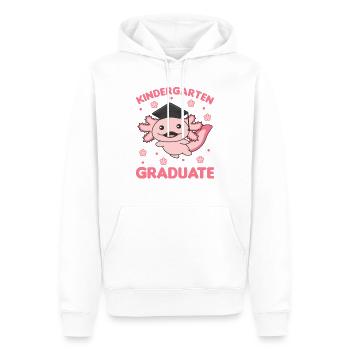 Kids Kindergarten graduate Axolotl Graduation - Männer Premium Bio Hoodie - Weiß - Vorne - Nico (187cm)