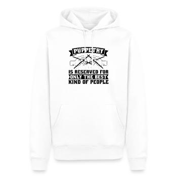 Puppetry Is Reserved For Only The Puppet Puppeteer - Men’s Premium Organic Hoodie - white - Front - Nico (187cm)