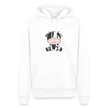 Kuh süße Tiere für Kinder manga kühe - Männer Premium Bio Hoodie - Weiß - Vorne - Nico (187cm)