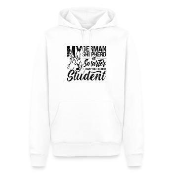 Mon berger allemand est un amoureux du berger allemand en levrette - Sweat à capuche Premium bio Homme - blanc - Devant - Nico (187cm)