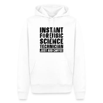 Instant Forensic Science Crime Forensic Scientist - Männer Premium Bio Hoodie - Weiß - Vorne - Nico (187cm)