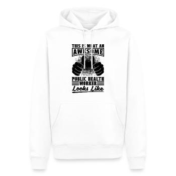 C’est ce qu’un travailleur de la santé infirmier génial - Sweat à capuche Premium bio Homme - blanc - Devant - Nico (187cm)