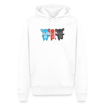 Polyamory Flag Gay Pride LGBTQ Reh - Männer Premium Bio Hoodie - Weiß - Vorne - Nico (187cm)