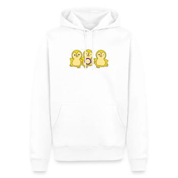 Intersex Flag Pride LGBTQ süße Pinguin - Männer Premium Bio Hoodie - Weiß - Vorne - Nico (187cm)