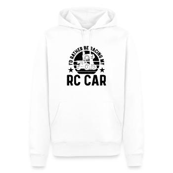 I'd Rather Be Racing My Retro Model Car RC Racer - Männer Premium Bio Hoodie - Weiß - Vorne - Nico (187cm)