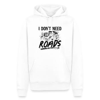 Je n’ai pas besoin de Roads Motocross Lover Racer - Sweat à capuche Premium bio Homme - blanc - Devant - Nico (187cm)