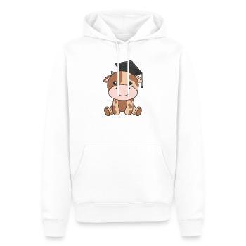 Kids Kindergarten nailed it Kuh Graduation - Männer Premium Bio Hoodie - Weiß - Vorne - Nico (187cm)