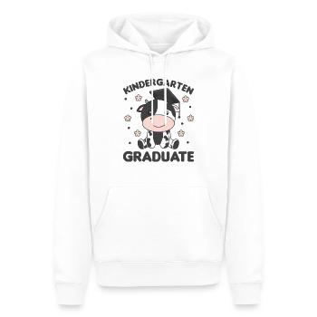 Kids Kindergarten graduate Kuh Graduation - Männer Premium Bio Hoodie - Weiß - Vorne - Nico (187cm)