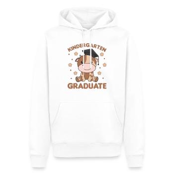 Kids Kindergarten graduate Kuh Graduation - Männer Premium Bio Hoodie - Weiß - Vorne - Nico (187cm)