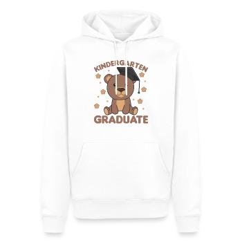 Kids Kindergarten graduate Bär Graduation - Männer Premium Bio Hoodie - Weiß - Vorne - Nico (187cm)