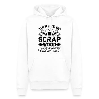 There Is No Scrap Wood Just Woodwork Wood Carver - Männer Premium Bio Hoodie - Weiß - Vorne - Nico (187cm)