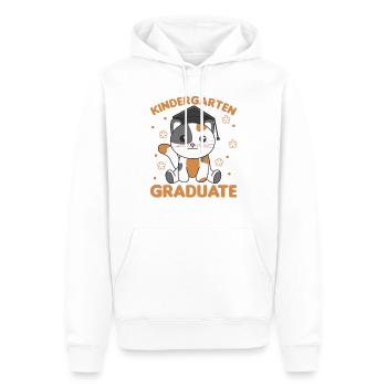 Kids Kindergarten graduate Katze Graduation - Männer Premium Bio Hoodie - Weiß - Vorne - Nico (187cm)