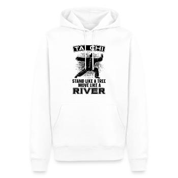 Tai Chi Stand Like A Tree Move Taiji Tai Chi Lover - Sweat à capuche Premium bio Homme - blanc - Devant - Nico (187cm)