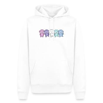 Spectrasdrapeau sexuel Fierté LGBTQ Singe mignon - Sweat à capuche Premium bio Homme - blanc - Devant - Nico (187cm)