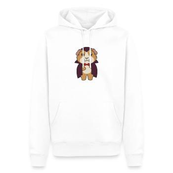 Meerschweinchen Happy Halloween süßer Vampir - Männer Premium Bio Hoodie - Weiß - Vorne - Nico (187cm)