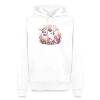 Dab Licorne Dabbing pour les amateurs de licornes - Sweat à capuche Premium bio Homme - blanc - Devant - Nico (187cm)