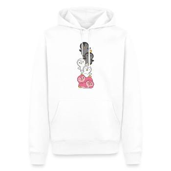 Femaric Flag Pride LGBTQ süße Pinguin - Männer Premium Bio Hoodie - Weiß - Vorne - Nico (187cm)