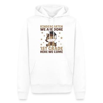 Enfants Maternelle diplômé cheval 1ère année - Sweat à capuche Premium bio Homme - blanc - Devant - Nico (187cm)