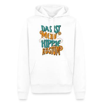 Hippie Kostüm - Männer Premium Bio Hoodie - Weiß - Vorne - Nico (187cm)