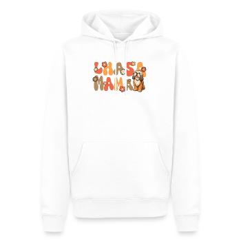 Lhasa Apso Groovy Lhasa Mama - Männer Premium Bio Hoodie - Weiß - Vorne - Nico (187cm)