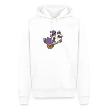 Raton laveur Halloween Sorcière Enfants Costume de Sorcières - Sweat à capuche Premium bio Homme - blanc - Devant - Nico (187cm)